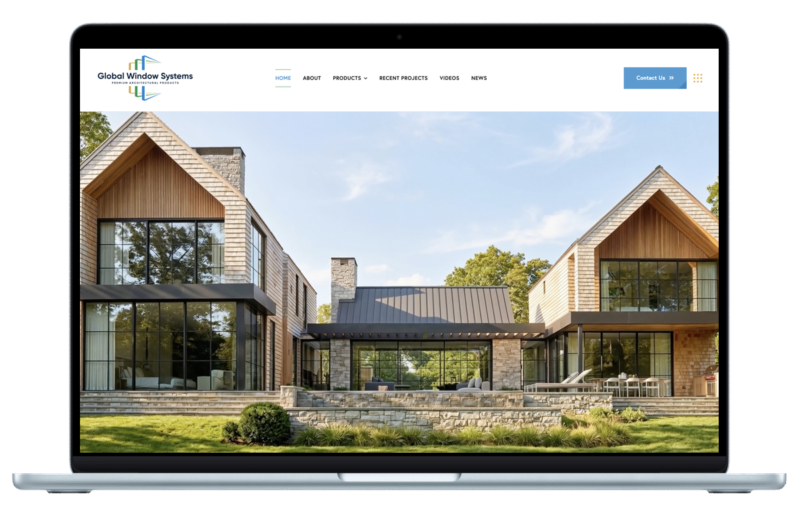 Web design for a window company