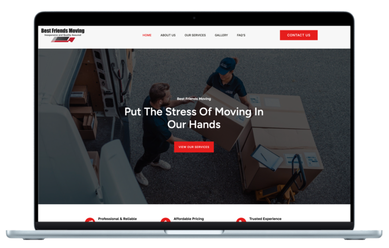 Web Design for a Moving Company