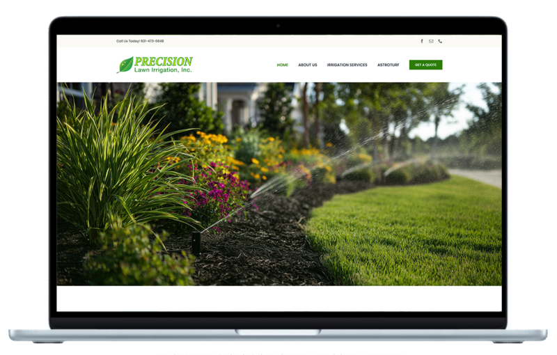 Web Design for a Sprinkler Company